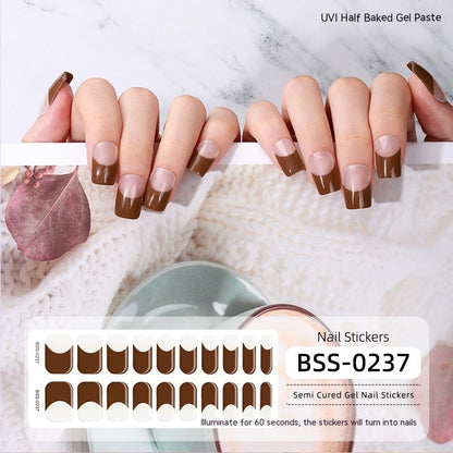 Semi-curing Gel Nail Stickers