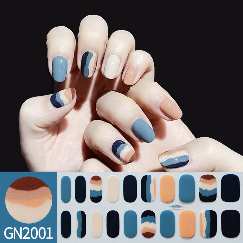 Grid Line Nail Sticker