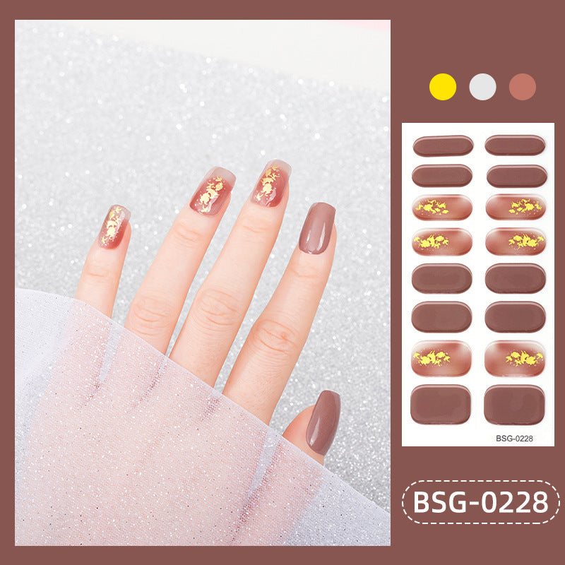 Semi-curing Nail Sticker